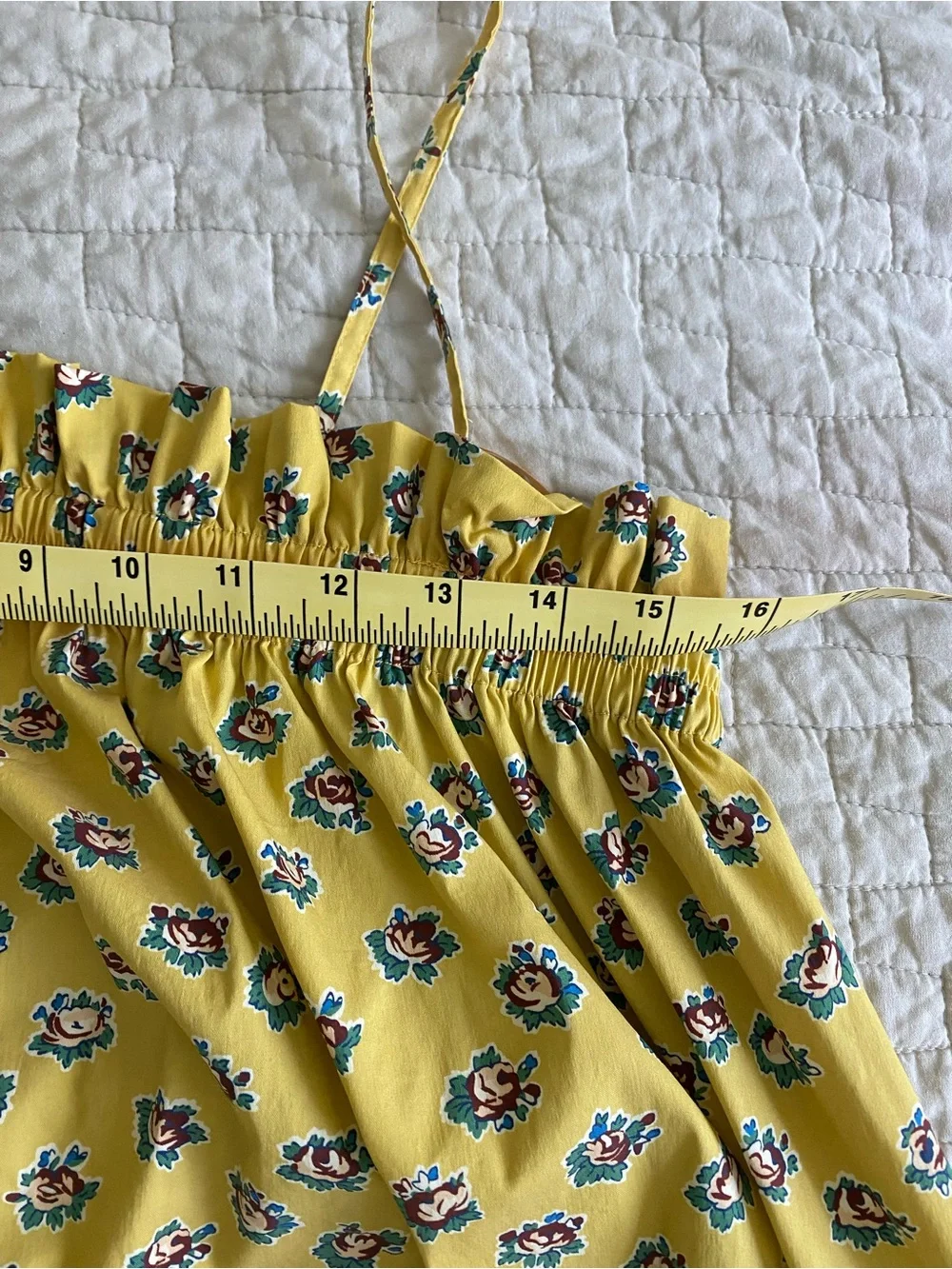 Tory Burch Yellow Floral Backless Sundress